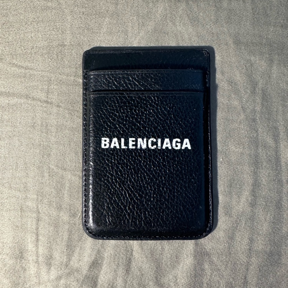 Balenciaga magnetic cardholder